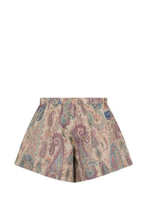 multicolor cotton shorts ETRO KIDS | GY6A59M0081107MC